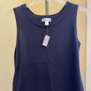 M Christopher and Banks NWT Layering Tank Navy